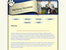 Tablet Screenshot of harmonyhavanese.com